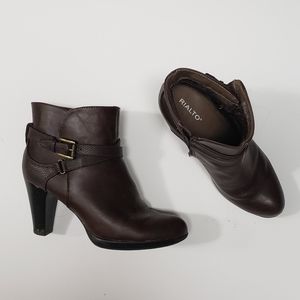 Brown Heeled Booties